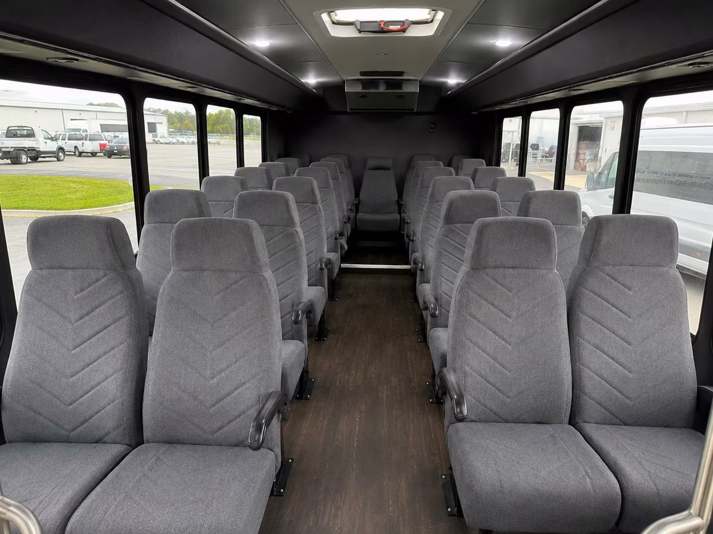 18 passenger minibus interior