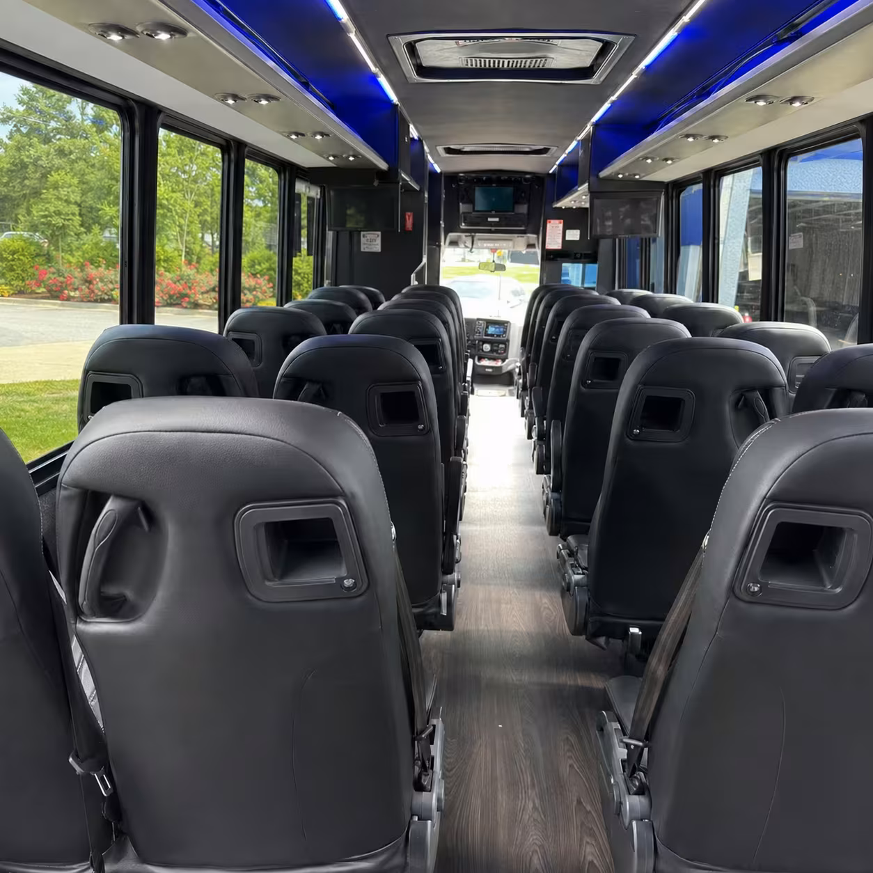 28 passenger minibus inside